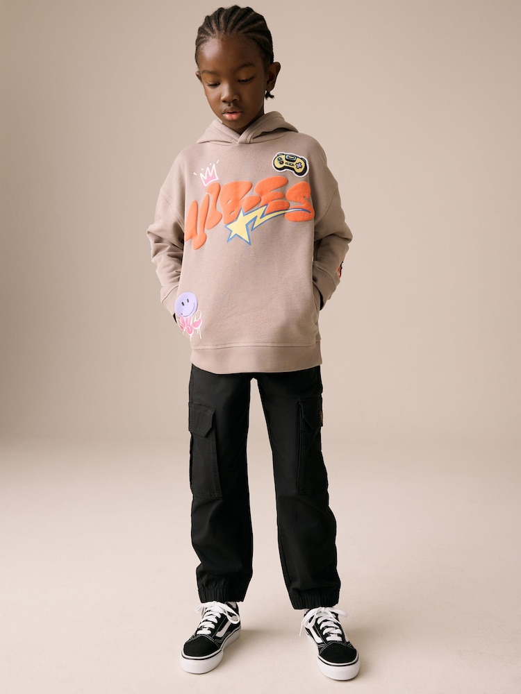Stone Vibes Older Boys Graphic Print Cross-Over Hoodie (3-16yrs) - Image 2 of 8