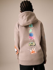Stone Vibes Older Boys Graphic Print Cross-Over Hoodie (3-16yrs) - Image 3 of 8