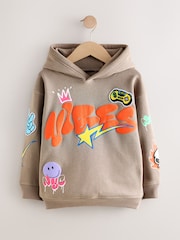 Stone Vibes Older Boys Graphic Print Cross-Over Hoodie (3-16yrs) - Image 5 of 8