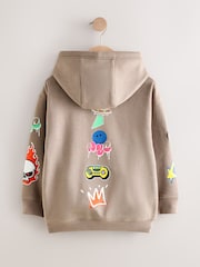 Stone Vibes Older Boys Graphic Print Cross-Over Hoodie (3-16yrs) - Image 6 of 8