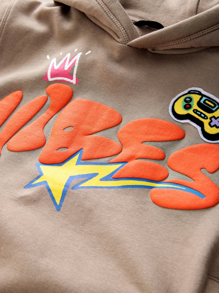 Stone Vibes Older Boys Graphic Print Cross-Over Hoodie (3-16yrs) - Image 8 of 8