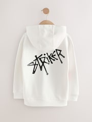 White Older Boys Graphic Cross-Over Hoodie (3-16yrs) - Image 2 of 5
