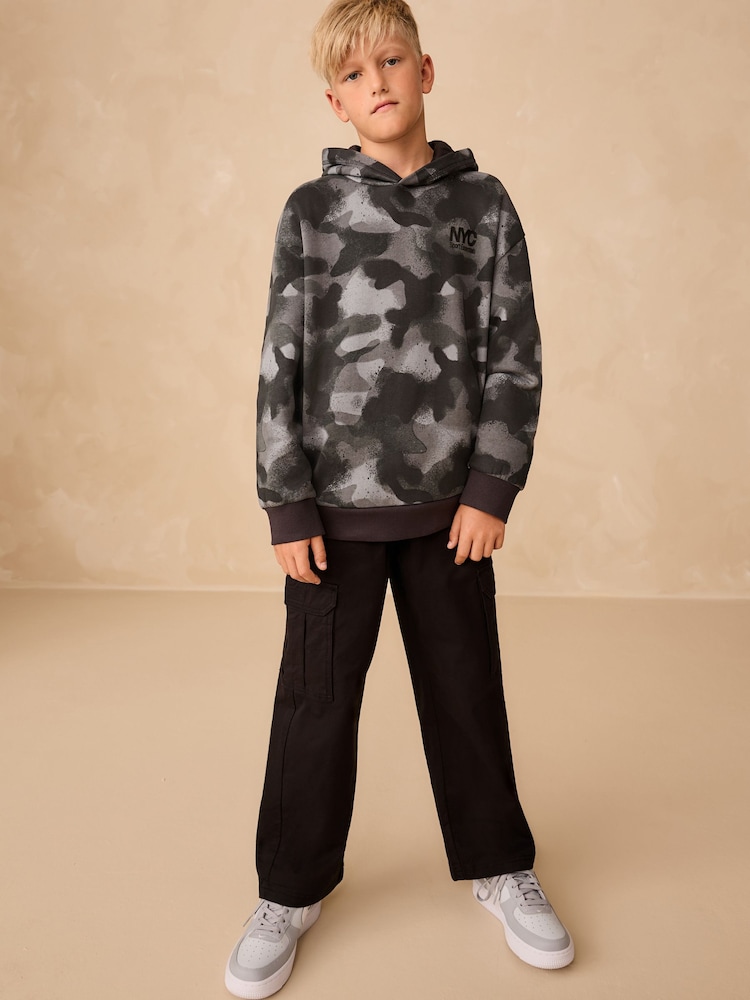 Mono Camo Older Boys Graphic Print Hoodie (3-16yrs) - Image 4 of 4 Mono Camo Older Boys Graphic Print Hoodie (3-16yrs) - Image 4 of 4