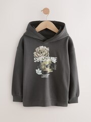 Charcoal Grey Hoodie Subscribe (3-16yrs) - Image 1 of 5