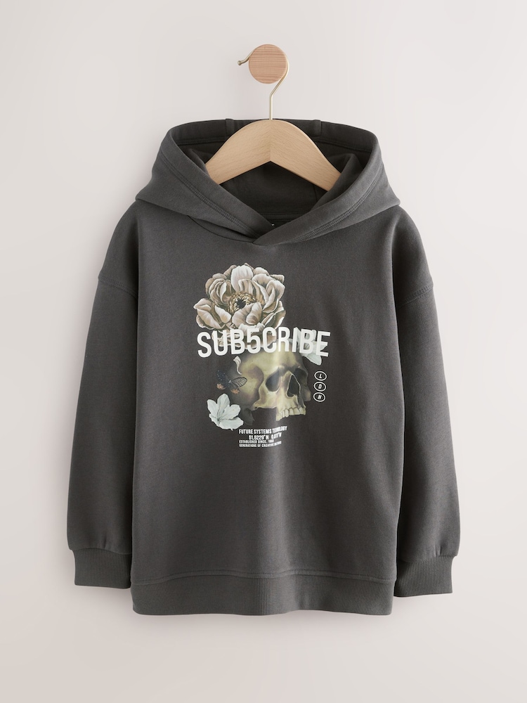 Charcoal Grey Hoodie Subscribe (3-16yrs) - Image 1 of 5 Charcoal Grey Hoodie Subscribe (3-16yrs) - Image 1 of 5