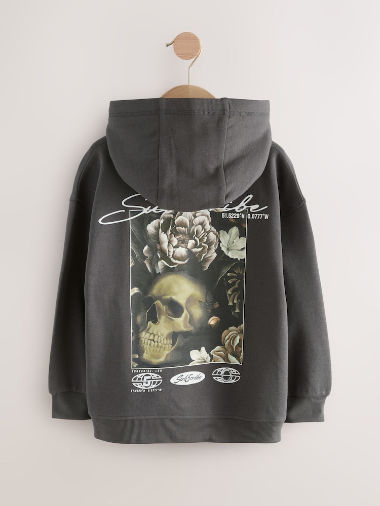Charcoal Grey Hoodie Subscribe (3-16yrs) - Image 2 of 5 Charcoal Grey Hoodie Subscribe (3-16yrs) - Image 2 of 5