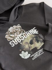 Charcoal Grey Hoodie Subscribe (3-16yrs) - Image 4 of 5