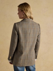 Joules Hackmore Grey Check Relaxed Fit Tweed Blazer - Image 2 of 12