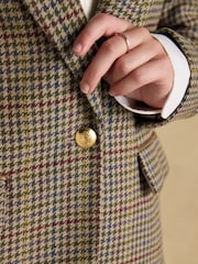 Joules Hackmore Grey Check Relaxed Fit Tweed Blazer - Image 4 of 12