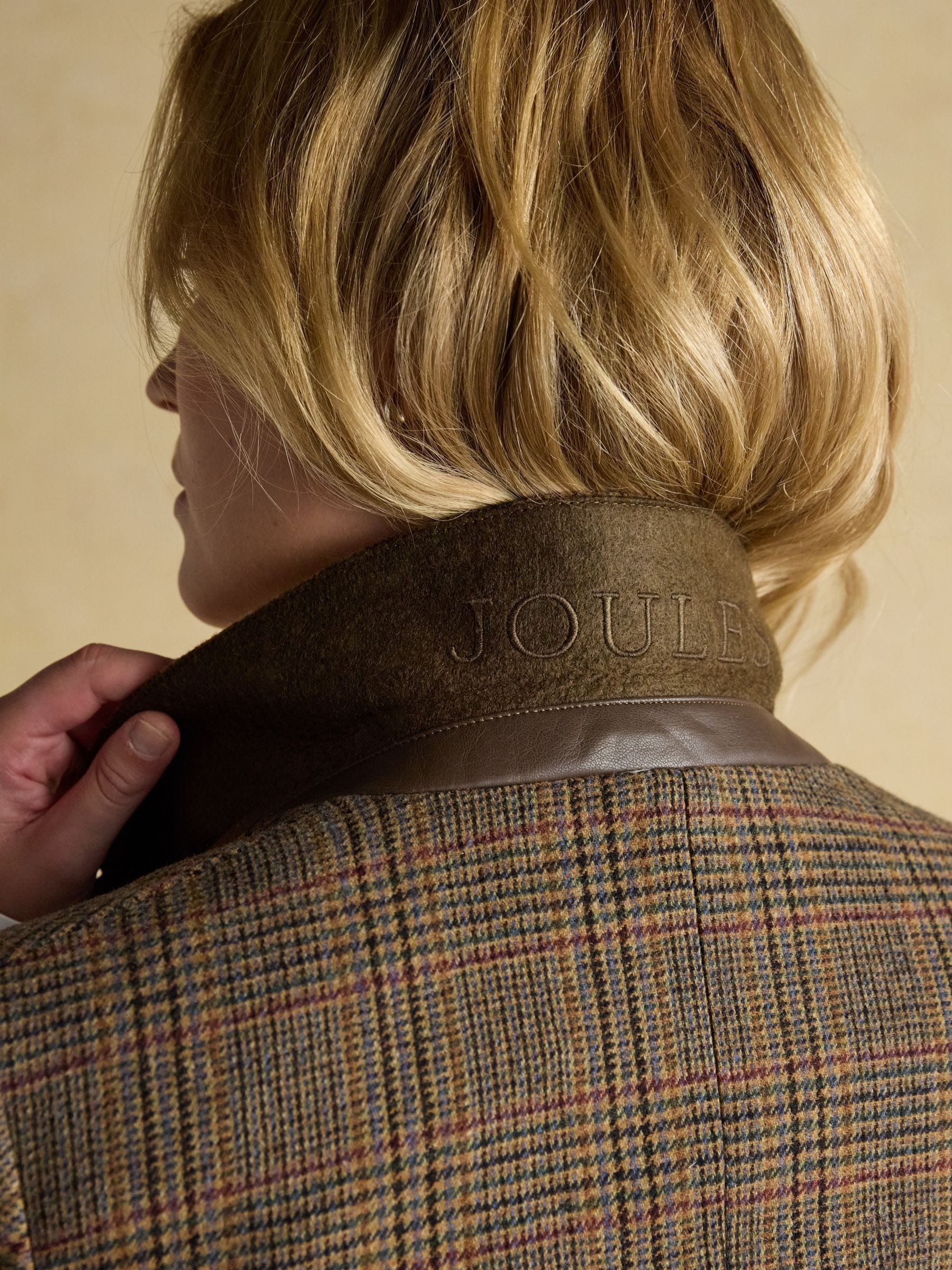 Buy Joules Hackmore Brown Check Relaxed Fit Tweed Blazer With Wool