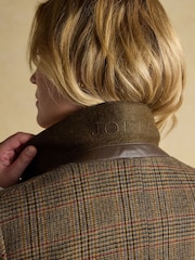 Joules Hackmore Brown Check Relaxed Fit Tweed Blazer - Image 10 of 12