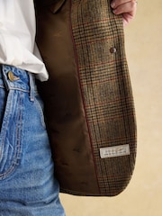 Joules Hackmore Brown Check Relaxed Fit Tweed Blazer - Image 8 of 12