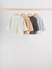 Rayas monocromáticas - Baby Long Sleeve T-Shirts 4 Pack (0mths-2yrs) - Imagen 2 de 14