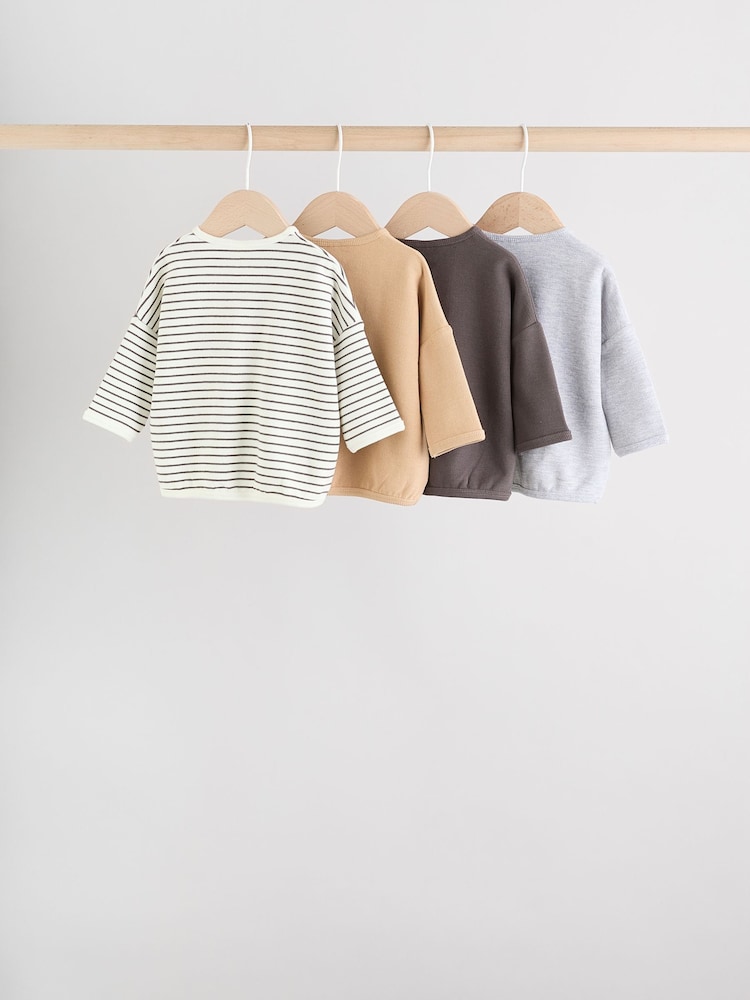 Rayas monocromáticas - Baby Long Sleeve T-Shirts 4 Pack (0mths-2yrs) - Imagen 2 de 14 Rayas monocromáticas - Baby Long Sleeve T-Shirts 4 Pack (0mths-2yrs) - Imagen 2 de 14
