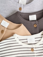 Rayas monocromáticas - Baby Long Sleeve T-Shirts 4 Pack (0mths-2yrs) - Imagen 9 de 14