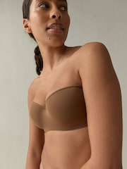 self. Mocha Nude Lightly Lined Strapless Multiway Bra - Image 1 of 11