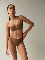 self. Mocha Nude Lightly Lined Strapless Multiway Bra - Image 2 of 11