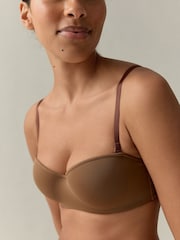 self. Mocha Nude Lightly Lined Strapless Multiway Bra - Image 4 of 11