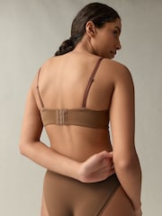self. Mocha Nude Lightly Lined Strapless Multiway Bra - Image 6 of 11