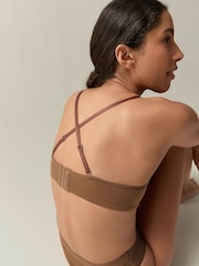 self. Mocha Nude Lightly Lined Strapless Multiway Bra - Image 7 of 11
