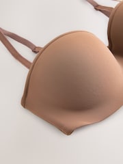 self. Mocha Nude Lightly Lined Strapless Multiway Bra - Image 9 of 11