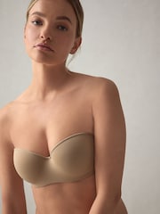 self. Fair Taupe Nude Lightly Lined Strapless Multiway Bra - Image 1 of 11