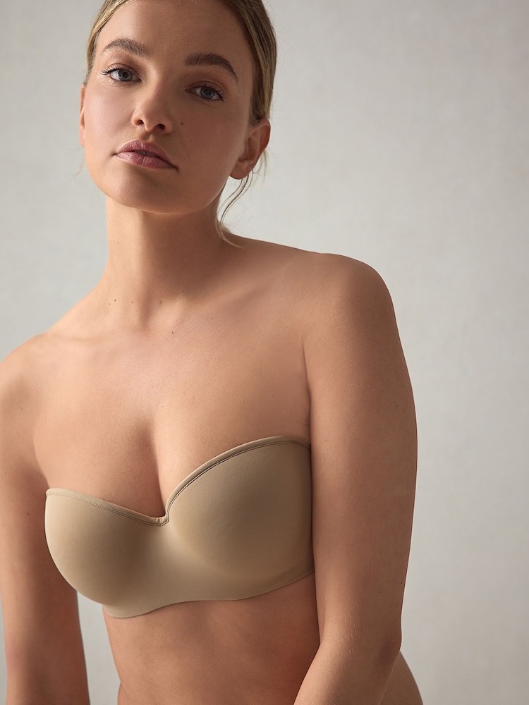 self. Fair Taupe Nude Lightly Lined Strapless Multiway Bra - Image 1 of 11