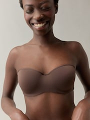 self. Bitter Chocolate Nude Lightly Lined Strapless Multiway Bra - Image 1 of 10