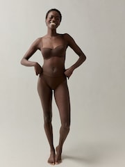 self. Bitter Chocolate Nude Lightly Lined Strapless Multiway Bra - Image 2 of 10