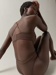 self. Bitter Chocolate Nude Lightly Lined Strapless Multiway Bra - Image 4 of 10
