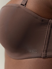 self. Bitter Chocolate Nude Lightly Lined Strapless Multiway Bra - Image 6 of 10