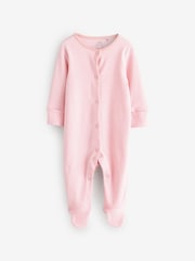 Pink Of Stripe Bunny Sleepsuits 2 Pack - Image 3 of 3