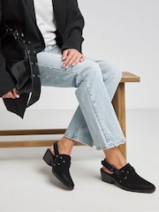 Simply Be Western Detailed Shoes In Extra Wide Fit - Image 2 of 4