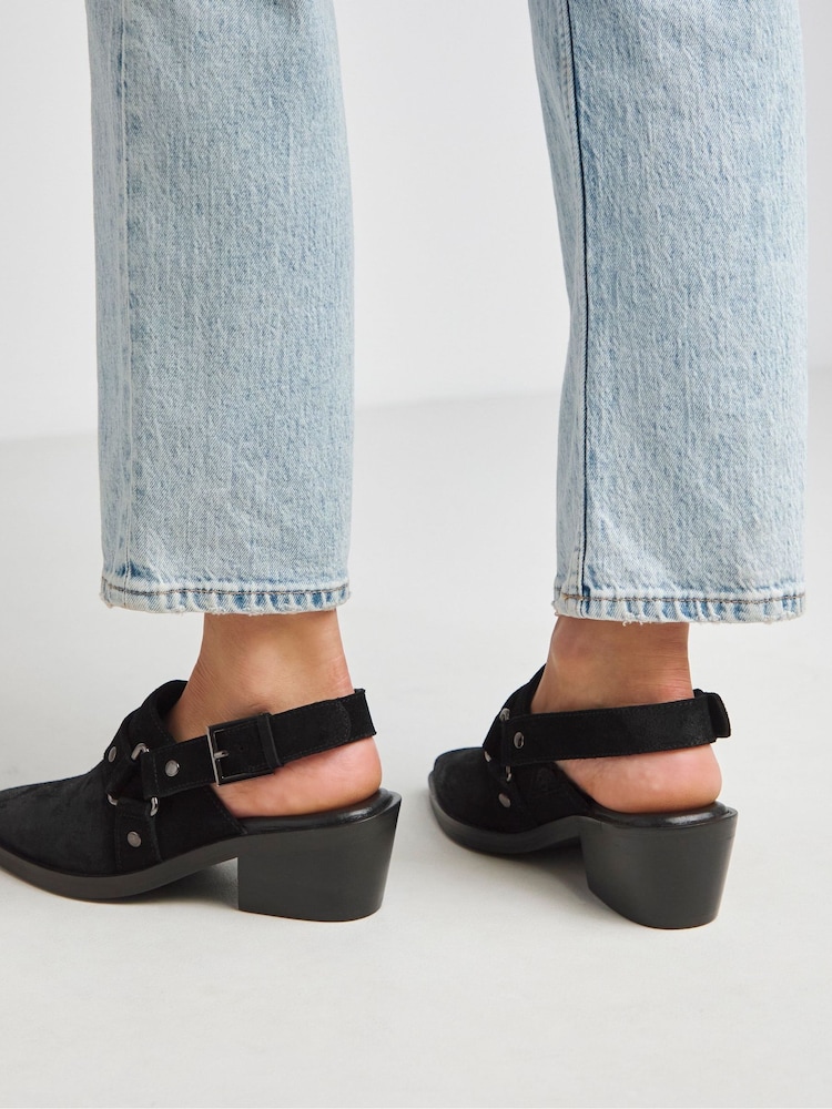 Simply Be Western Detailed Shoes In Extra Wide Fit - Image 3 of 4