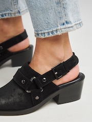 Simply Be Western Detailed Shoes In Extra Wide Fit - Image 4 of 4