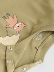 Khaki/Tan Hello Bear Tops and Leggings 6 Piece Baby Set (0mths-3yrs) - Image 14 of 17