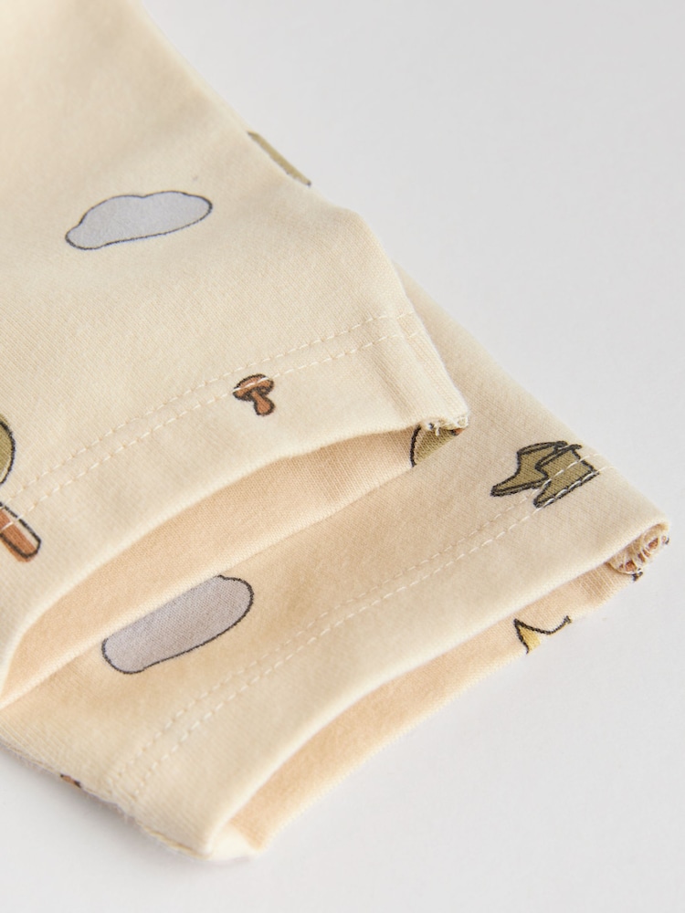Khaki/Tan Hello Bear Tops and Leggings 6 Piece Baby Set (0mths-3yrs) - Image 17 of 17