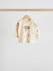 Khaki/Tan Hello Bear Tops and Leggings 6 Piece Baby Set (0mths-3yrs) - Image 4 of 17