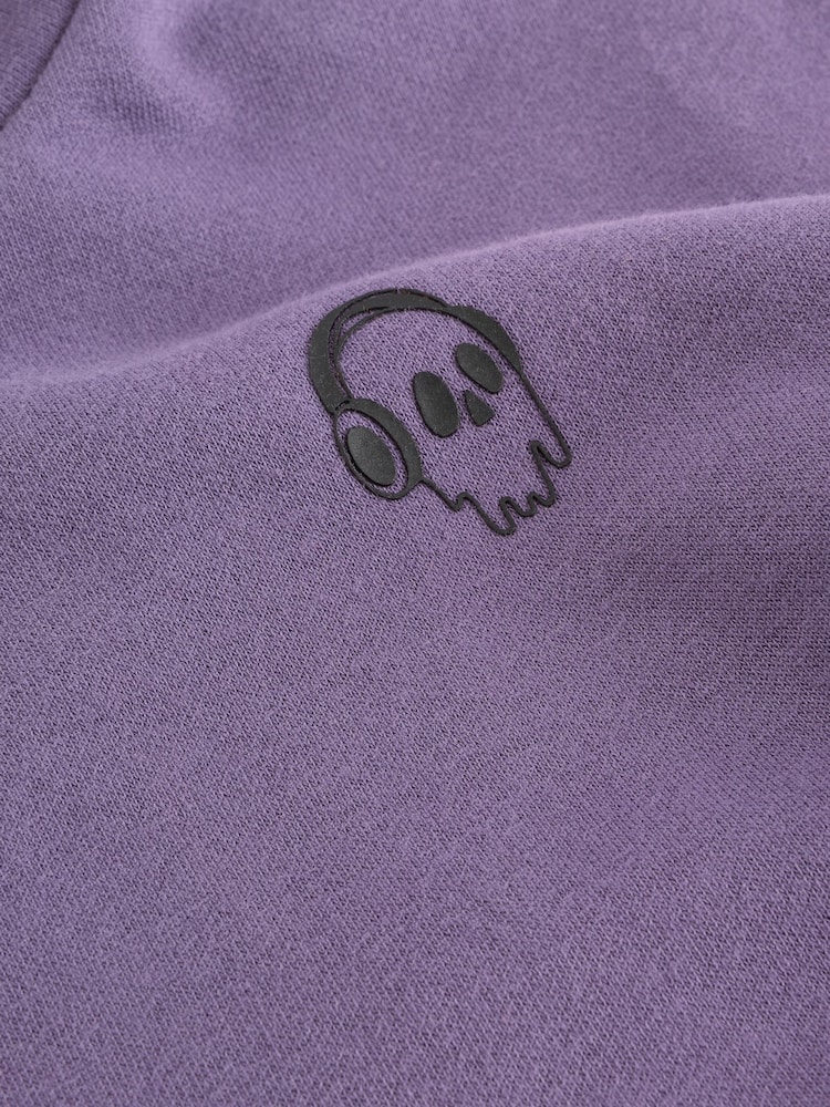 Purple Skull Sign Off Hoodie (3-16yrs) - Image 7 of 7