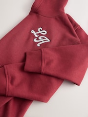 Wine Plain Jersey Hoodie (3-16yrs) - Image 7 of 8