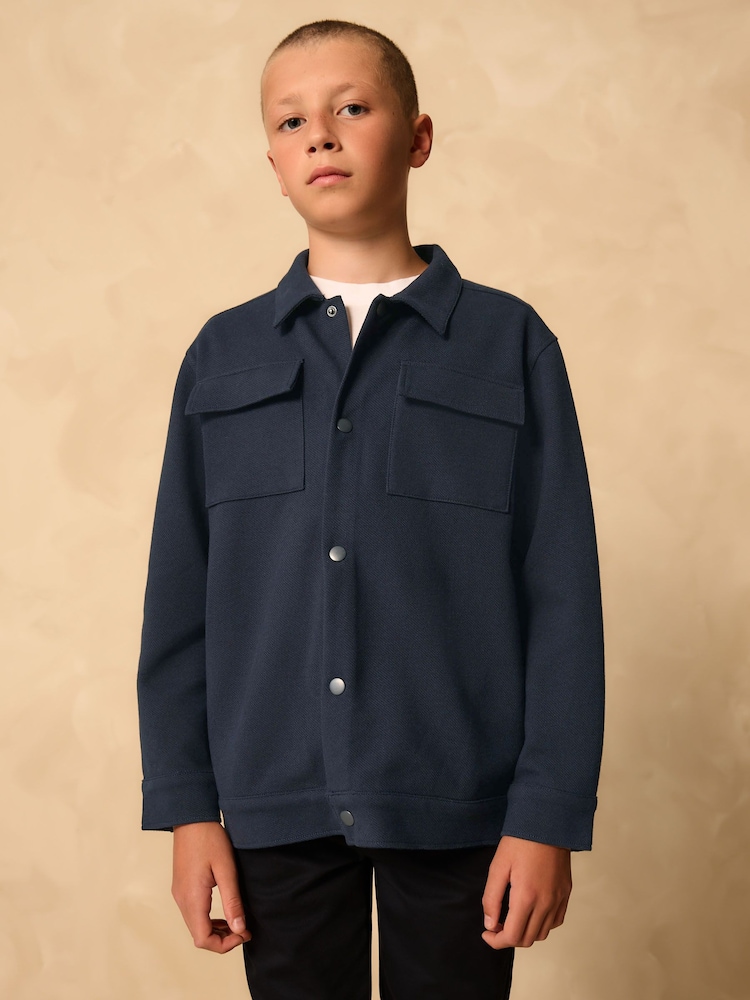 Navy Smart Shacket (3-16yrs) - Image 1 of 8
