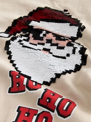 Beige Christmas Crew Sweatshirt (3-16yrs) - Image 5 of 5