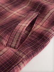 Rust Brown Long Sleeve Check Zip Thru Shirt (3-16yrs) - Image 11 of 11