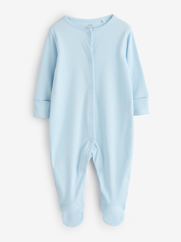 Blue Of Stripe Sleepsuits 2 Pack - Image 2 of 3