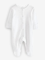 White Star And Bear Sleepsuits 2 Pack - Image 2 of 3