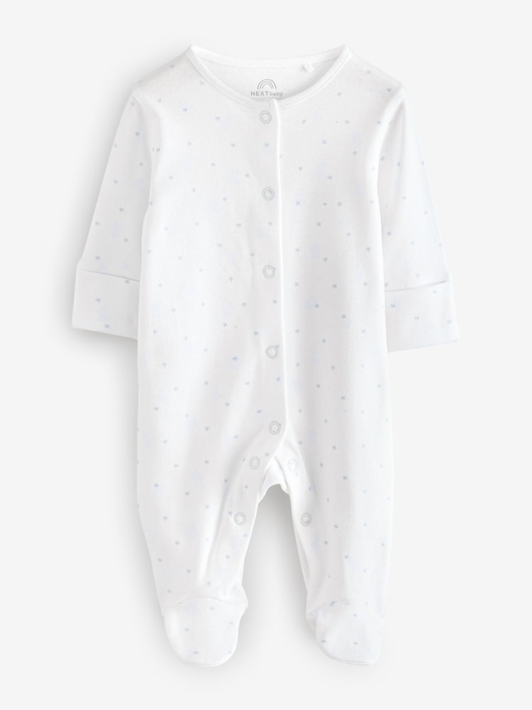 White Star And Bear Sleepsuits 2 Pack - Image 2 of 3