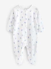 White Star And Bear Sleepsuits 2 Pack - Image 3 of 3