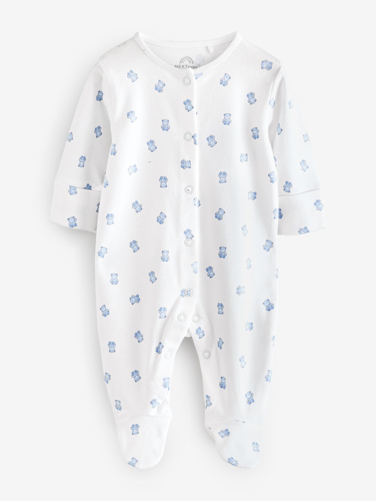 White Star And Bear Sleepsuits 2 Pack - Image 3 of 3