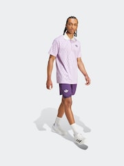 adidas Plum Purple Tennis Pro Climacool Free Lift Polo Shirt - Image 3 of 6