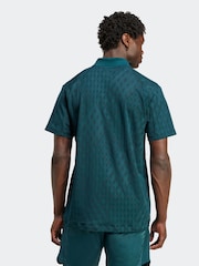 adidas Dark Green Tennis Pro Climacool Free Lift Polo Shirt - Image 2 of 6